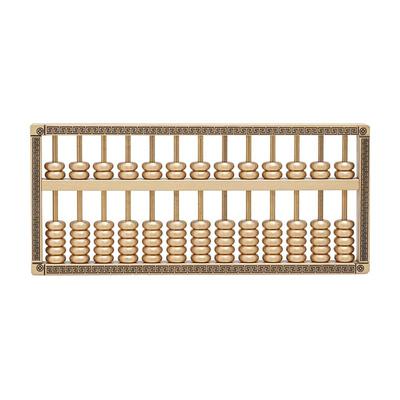 全黄铜材质算盘一本万利