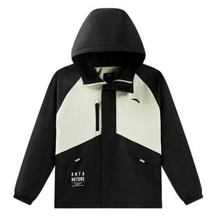 安踏儿童男童摇粒绒运动上衣2025冬装新款保暖中大童四防厚女外套