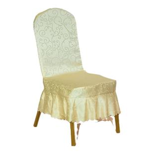 酒店饭店椅套罩餐厅通用木椅子套宴会婚庆会议连体凳子套坐椅套罩