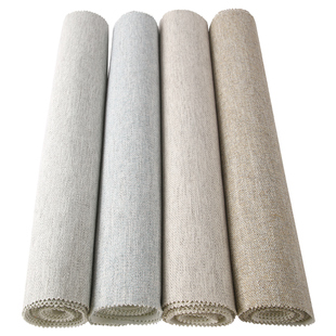 2026新款高档无缝墙布全屋现代简约客厅卧室草编亚麻壁布包安装