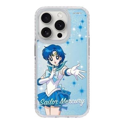 THE HOOD 美少女战士联名 水野亚美 适用苹果iPhone16/15/14/Plus/Pro/Max磁吸情侣气垫防摔手机壳镜面保护壳