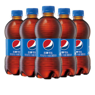 百事可乐含糖无糖汽水碳酸饮料300ml小瓶整箱批发网红饮品气泡水