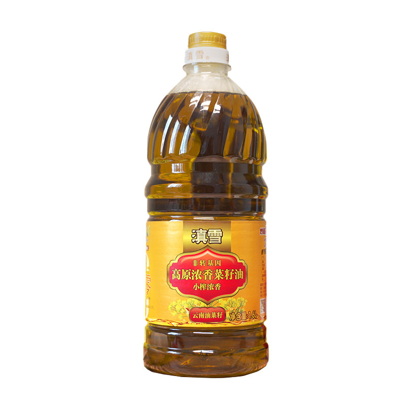 云南滇雪小榨高原浓香菜籽油1.6L
