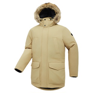 Ozark奥索卡羽绒服鹅绒户外保暖休闲徒步外套毛领防风羽绒服男女