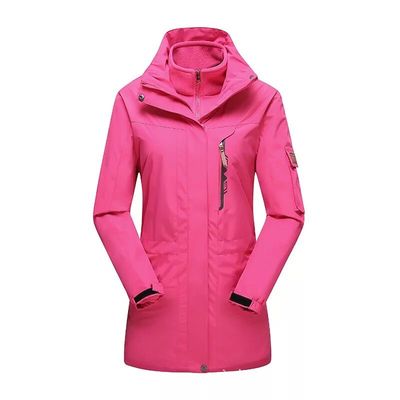 收腰中长款冲锋衣防风女