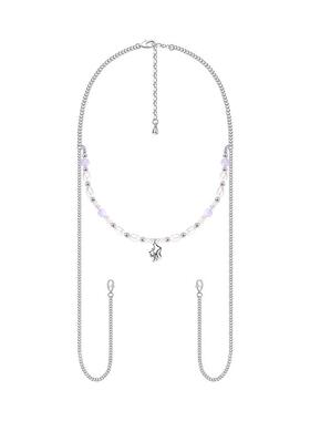 三倍微醺晚霞氛围感珠绕花苞高级