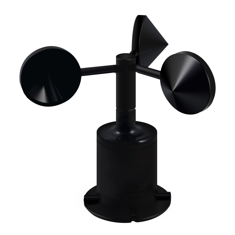 风速风向传感器变送器聚碳风速仪RS485脉冲三杯式检测仪气象监测