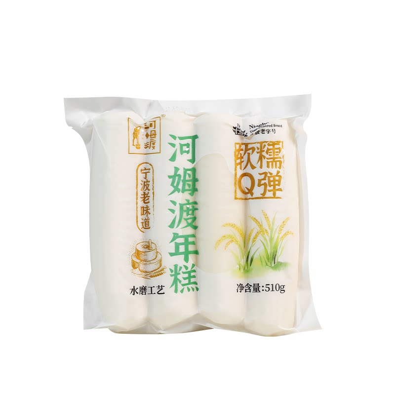 河姆渡 宁波水磨年糕 510g 真空包装炒年糕