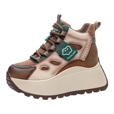 保暖二棉鞋厚底增高老爹鞋