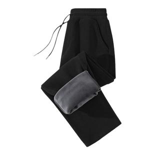 回力男士裤子冬季2025新款加绒加厚雪尼尔直筒裤男款宽松休闲裤K