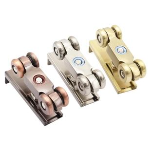 移门轨道吊轮导轨滑道滑轮实木玻璃推拉门吊轨滑轨吊门轮全金属轮