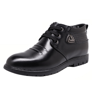 冬季小码男士棉皮鞋35真皮36羊毛37商务休闲大码45加绒46保暖男鞋