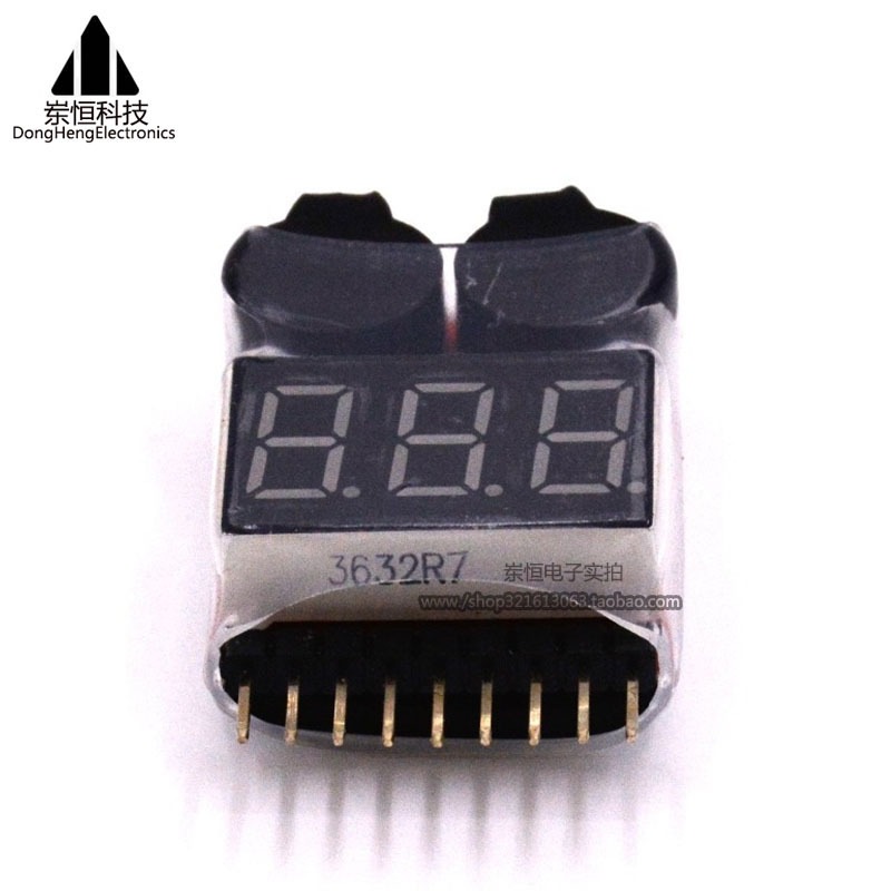 1-8S新款二合一电量显示器BB响低压报警器电显双功能 蜂鸣器