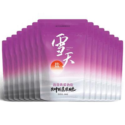 雪天盐食用盐加碘食盐320g×15包