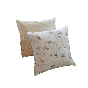 纯棉沙发抱枕套不含芯小雏菊小清新客厅床头靠枕靠背办公室腰枕套