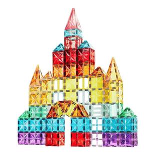 思萌磁力片儿童益智玩具3到6岁拼装积木宝宝磁铁拼图玩具周岁礼物