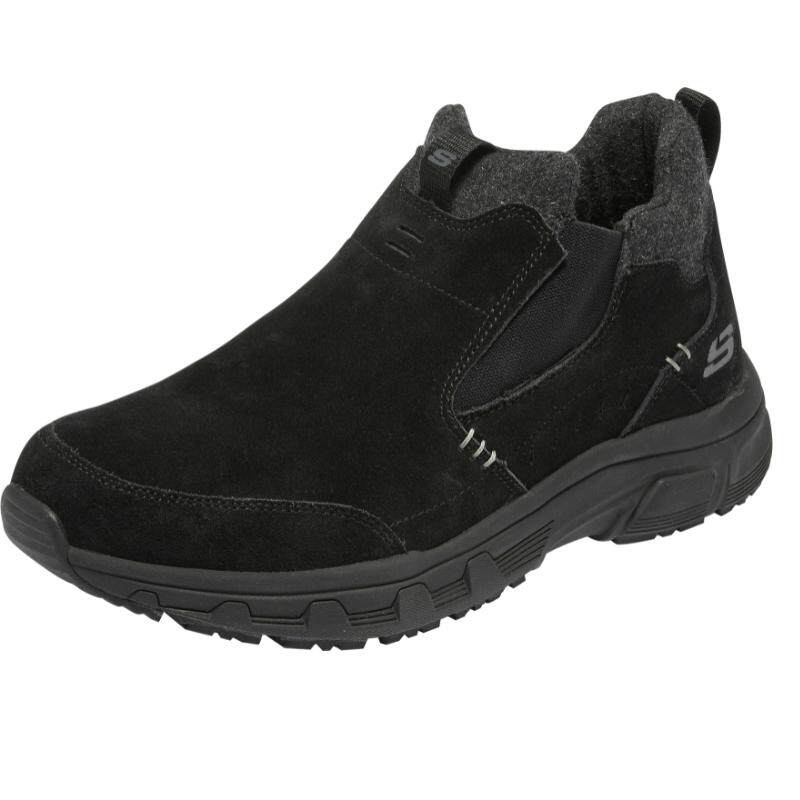 斯凯奇男鞋冬季一脚蹬雪地靴加厚加绒保暖高帮鞋靴棉鞋户外休闲鞋