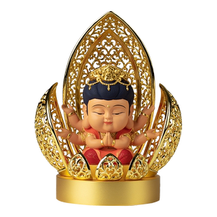 铜师傅《佛光本命佛》阿弥陀佛千手观音普贤菩萨大日如来铜摆件