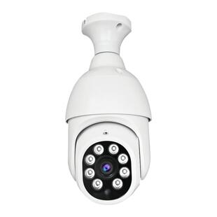 E27螺口免流量灯头4G监控器无需网络360度夜视高清农村老家摄像头