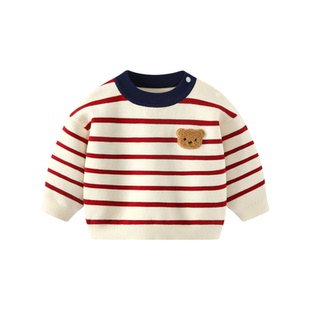 英国NEXT SKK婴儿毛衣套装秋冬加厚拜年服男女宝宝新年针织衫上衣