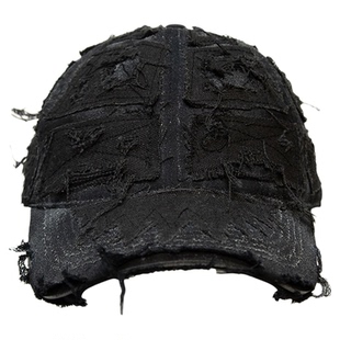 WithoutMe/7SEVEN1 is风破坏牛仔拼接鸭舌帽男女百搭大头围棒球帽