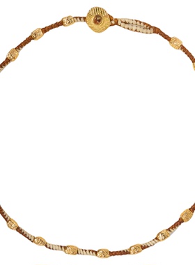 Wens 部落图腾编织蜡绳项链原创小众设计复古情侣款颈链礼物