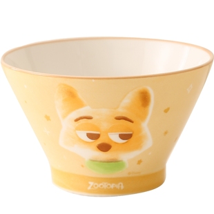 疯狂动物城釉下彩新款陶瓷碗高颜值家用斗笠碗儿童个人专用米饭碗