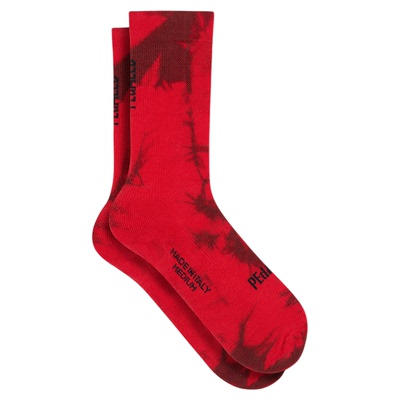 PEdALED ELEMENT TIE DYE SOCKS 红色 骑行袜