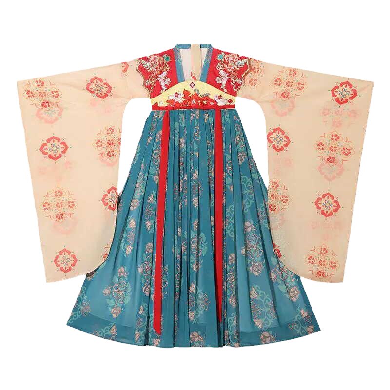 女童汉服春秋敦煌飞天异域连衣裙
