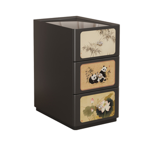 床头柜小型超窄30cm宽家用卧室2025新款高级感黑色实木20cm夹缝柜