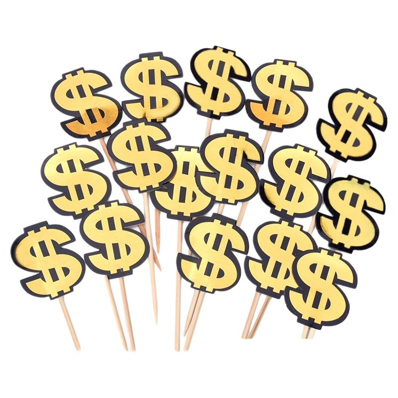 美元美金纸片符号$插牌