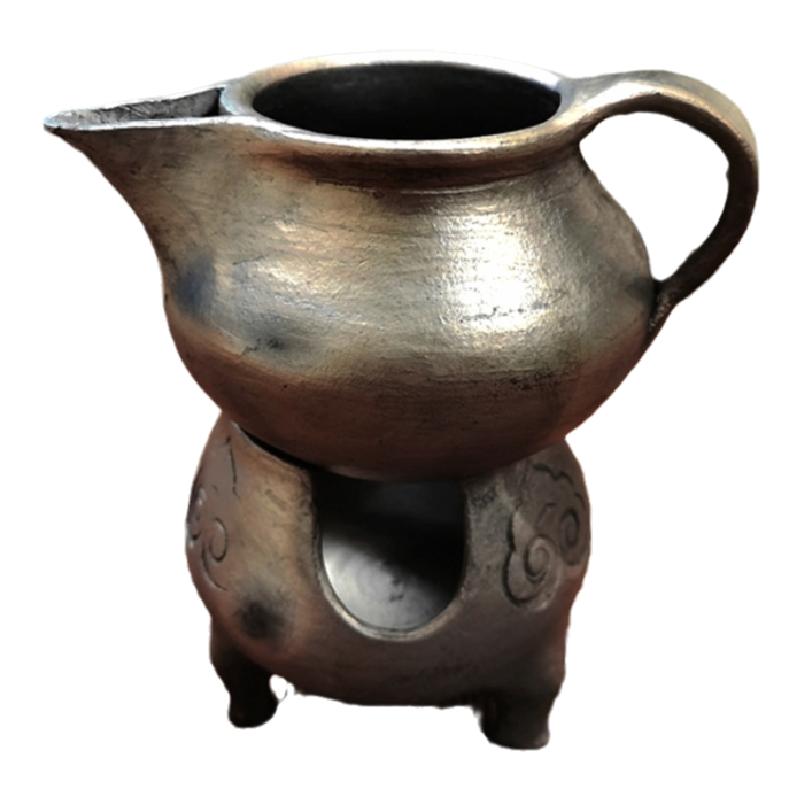 包邮云南剑川黑陶粗陶柴窑茶具