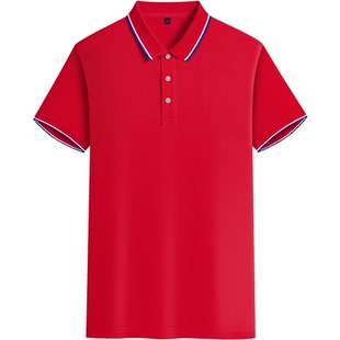 翻领polo衫定制印logo夏季企业工作服短袖t恤印字团体广告衫刺绣