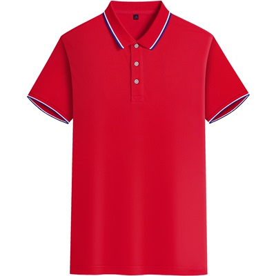 翻领Polo衫工作服定制印字logo