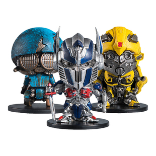 变形金刚Q版盲盒擎天柱大黄蜂热破准星手办公仔摆件男孩生日礼物