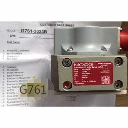 议价美国MOOG穆格比例伺服阀G761-3033B，型号S63J0GA4VPL