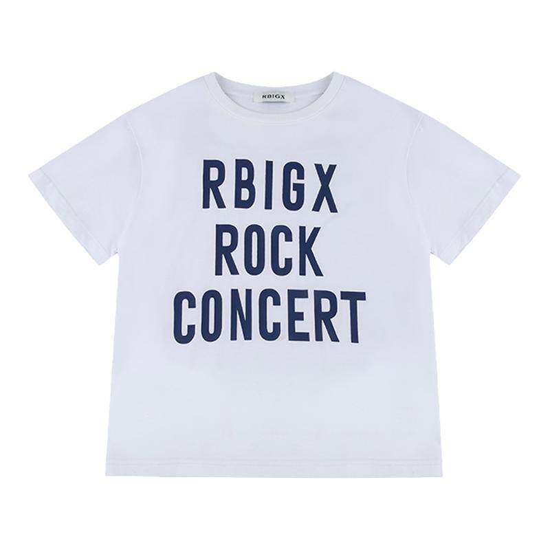 RBIGX圆领字母短袖抗菌t