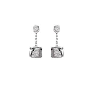 白岚方厝耳钉925银耳环耳饰女高级轻奢设计气质款精致耳坠ED4646