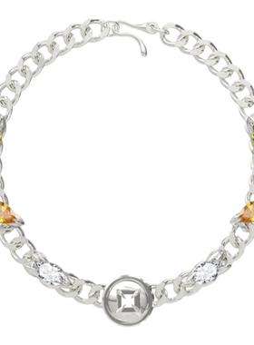 原创小众设计镶嵌锆石古巴项链