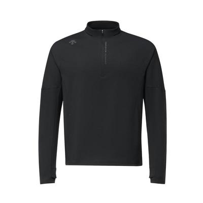 DESCENTE迪桑特RUNNING跑步运动健身吸湿速干男士防晒长袖针织衫