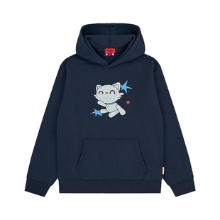 GOODBAI GOODEES 斑驳机器小猫连帽卫衣