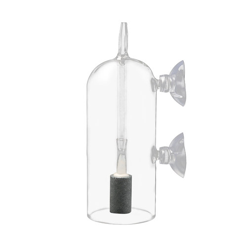 鱼缸打氧防飞沫溶氧罩水族箱防溅水气石玻璃罩氧气泵配件溶氧器