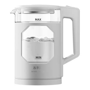 万利达316不锈钢烧水壶玻璃家用保温一体大容量电热水壶恒温泡茶