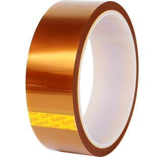 杰益信双面金手指胶带耐高温300度茶色聚酰亚胺胶带PI高温胶带绝缘阻燃0.1mm厚胶带Kapton防焊电池双面胶
