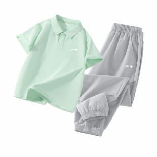 贵人鸟童装男童套装2026新款儿童运动短袖t恤夏男大童凉感夏装薄