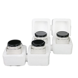 包邮四方蜂蜜玻璃瓶子透明密封储物罐酱菜辣椒四角果酱罐头带盖