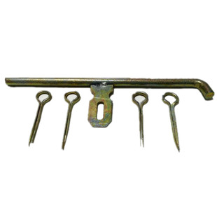 大号铁门栓老式木门仓库门插销 门闩 带锁扣门栓 木门栓 铁门锁扣