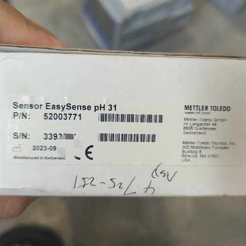 溢价-梅特勒托利多pH传感器EasySense pH 31，型号5