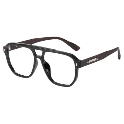 复古黑框近视眼镜大脸眼睛框架