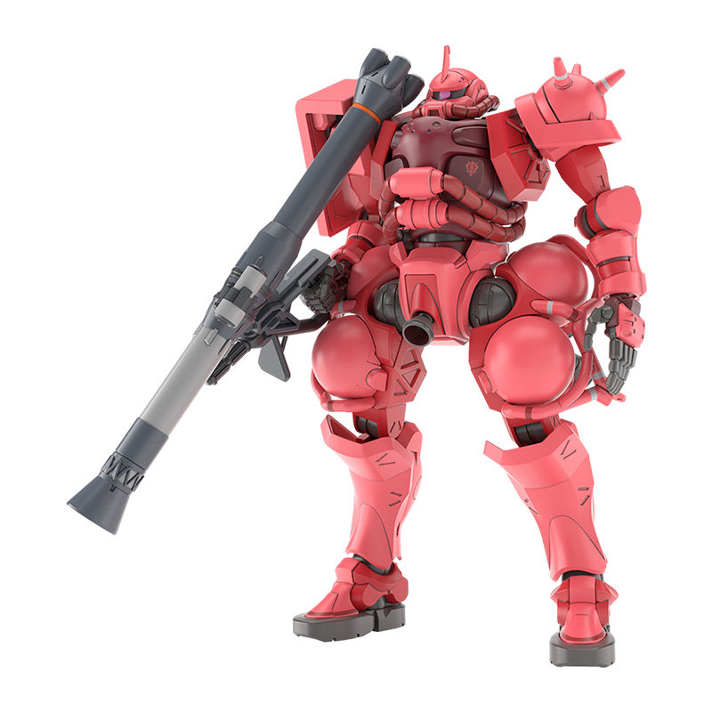 万代高达拼装模型 HG 1/144 GQuuuuuuX GQ 夏亚专用扎古 红扎古